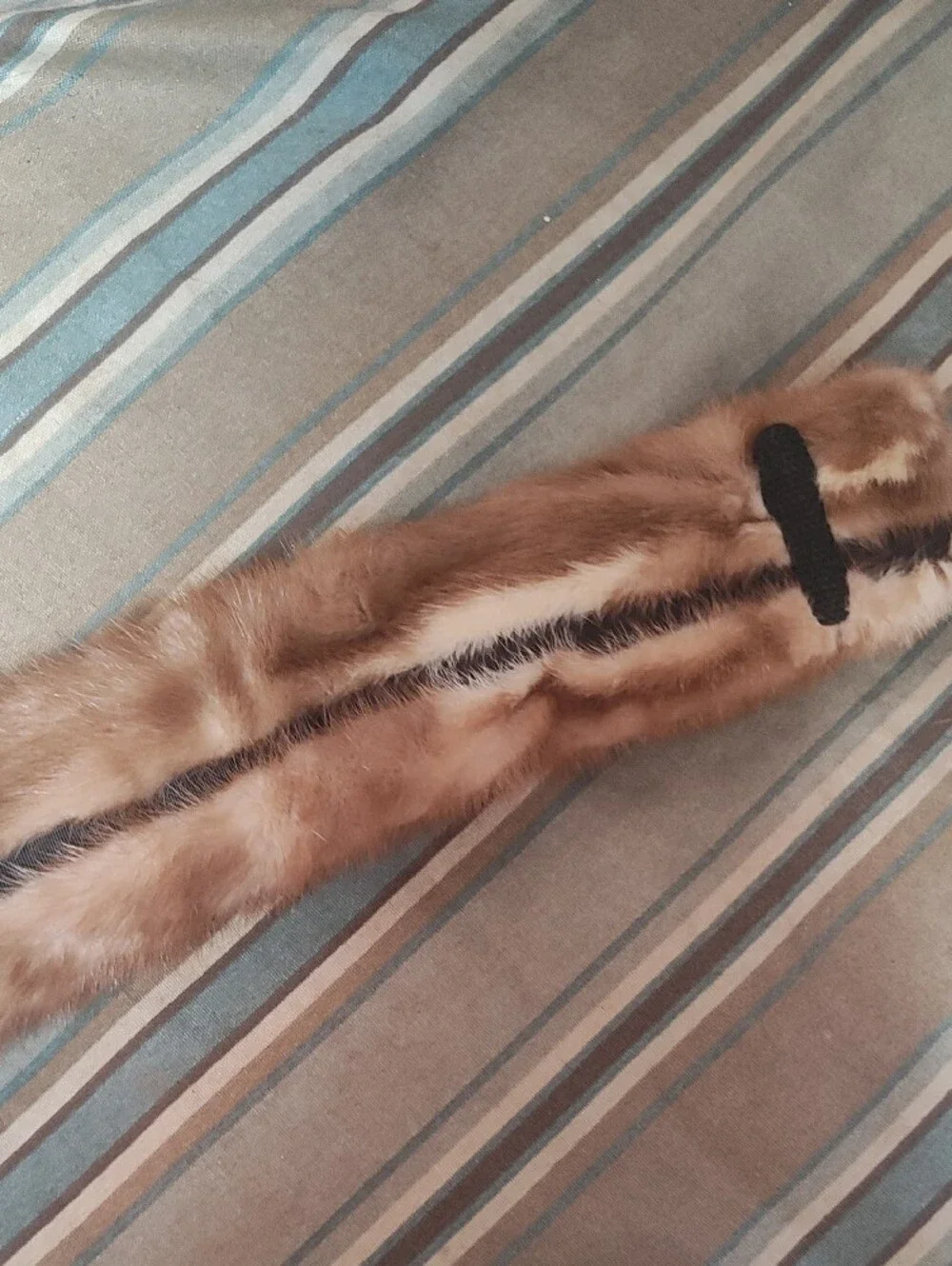 Joseph Friedman Brown Fur Collar Scarf